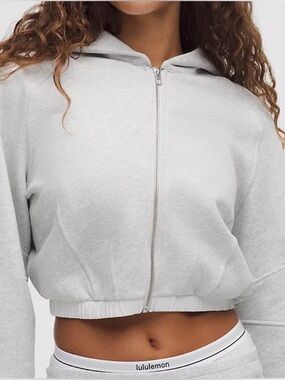 Lululemon Loungeful Relaxed Full-Zip Crop Hoodie